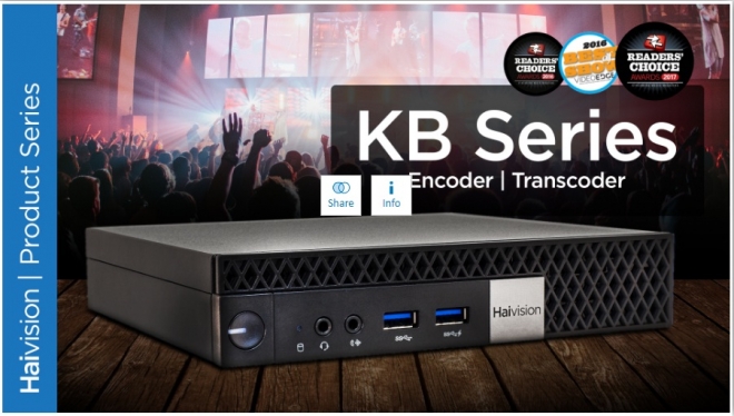  Компания Haivision представила новый портативный видеокодер KB Max.