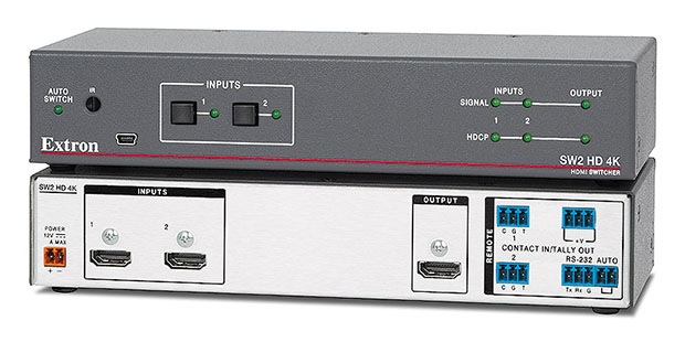 Коммутаторы HDMI на два и четыре входа SW HD 4K от компании Extron